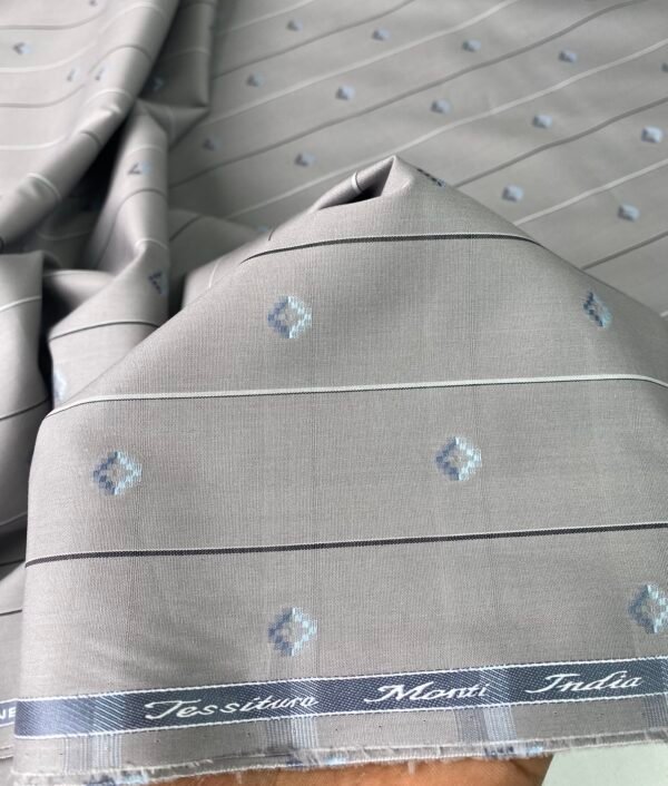 Monti Self Design Fabric | Best Tessitura Monti Shirt Fabric (Copy) - Image 2