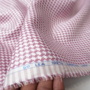 Dobby Check Linen Fabric