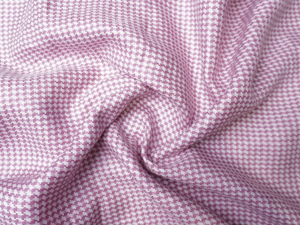 Dobby Check Linen Fabric