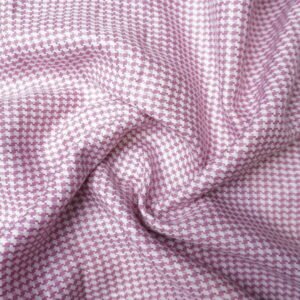 Dobby Check Linen Fabric