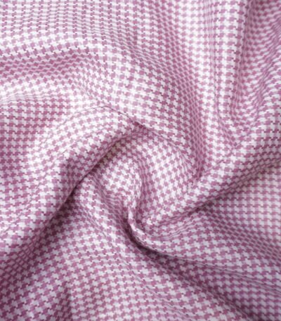 Dobby Check Linen Fabric