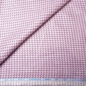 Dobby Check Linen Fabric