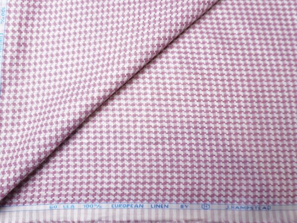 Dobby Check Linen Fabric