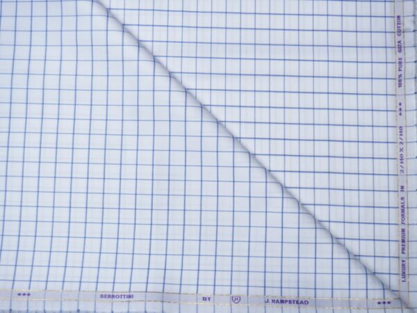 Checks Giza Cotton Fabric