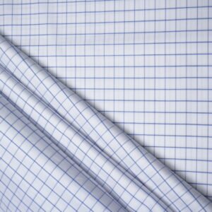Checks Giza Cotton Fabric