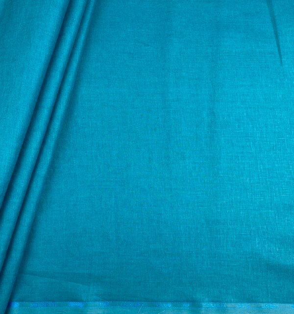 Aqua Blue Linen Fabric