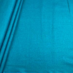 Aqua Blue Linen Fabric