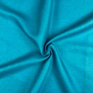 Aqua Blue Linen Fabric