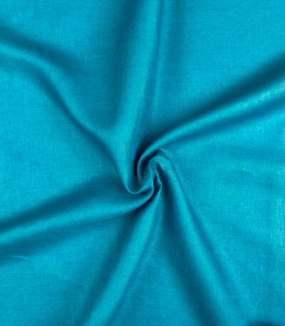 Aqua Blue Linen Fabric