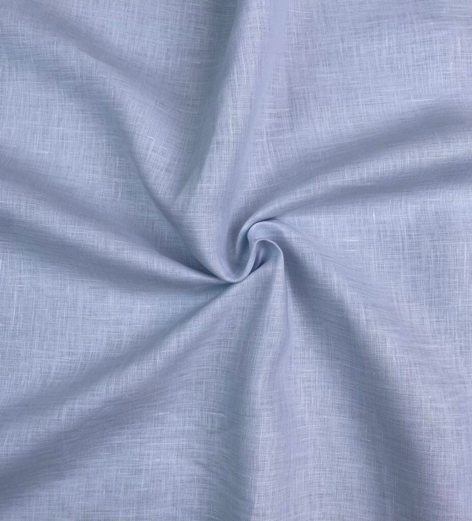 Sky Blue Linen Fabric