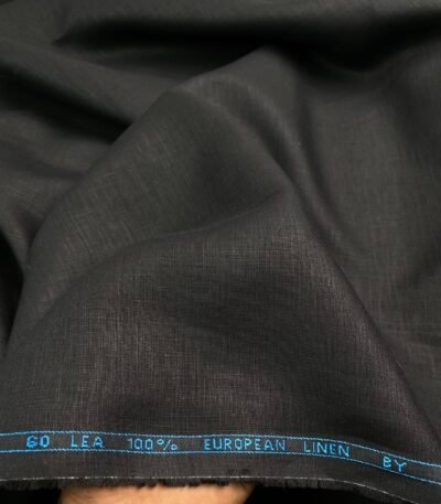 Black Linen Shirt Fabric