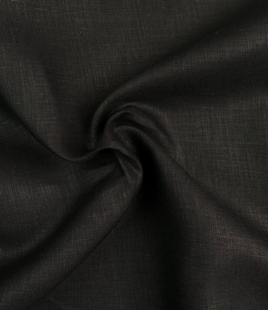 Black Linen Shirt Fabric