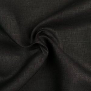 Black Linen Shirt Fabric