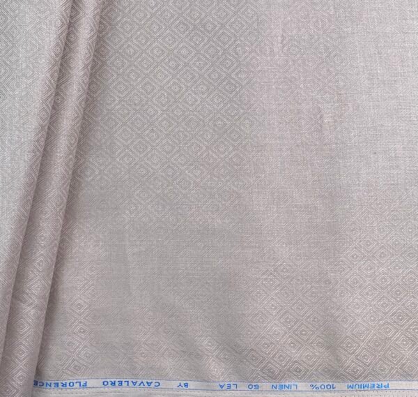 Light Lavender Jacquard Linen Fabric