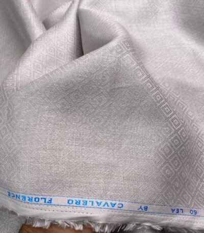 Light Lavender Jacquard Linen Fabric