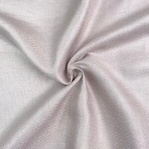 Light Lavender Jacquard Linen Fabric