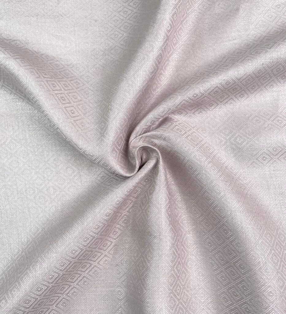 Light Lavender Jacquard Linen Fabric
