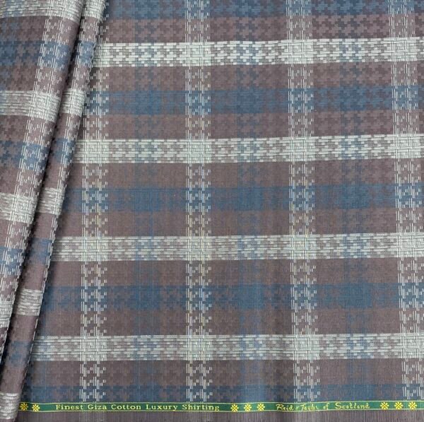 Giza Checks Cotton Fabric