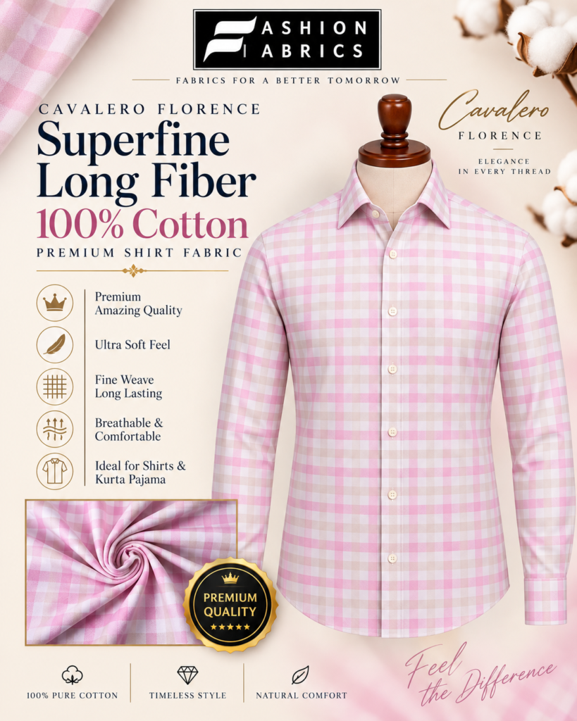 Cavalero Florence Cotton Shirt Fabric