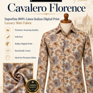 Cavalero Florence Linen Shirt Fabric