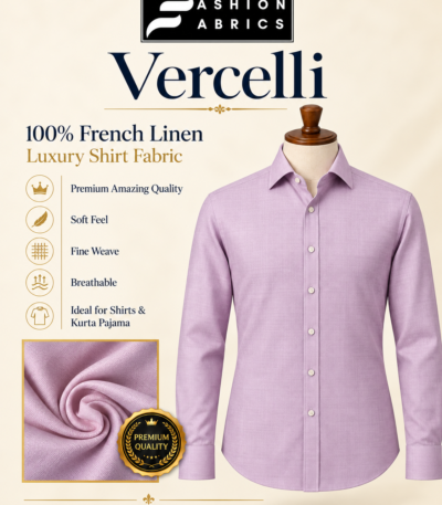 Vercelli French Linen Shirt Fabric