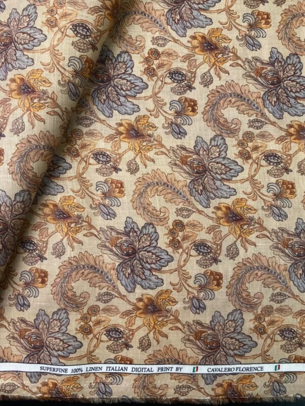 Cavalero Florence Linen Shirt Fabric