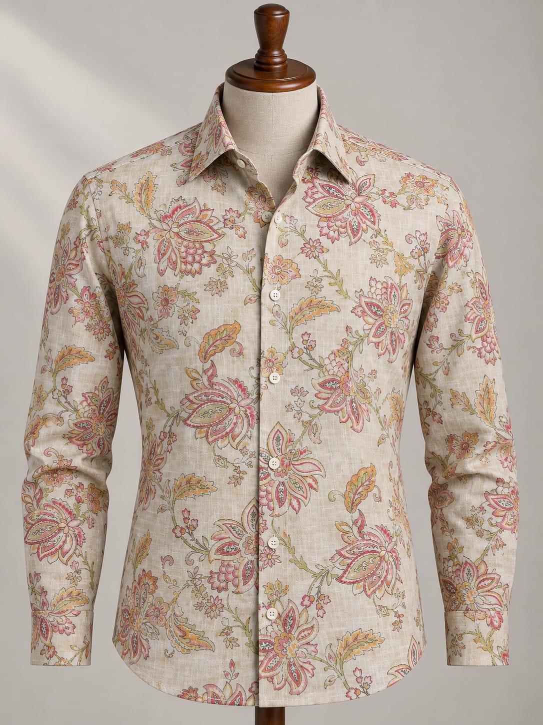 Cavalero Florence Supreme 100% Linen Digital Print Fabric Cavalero Linen Digital Print Fabric