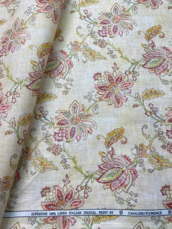 Cavalero Linen Digital Print Fabric | Best Premium Shirt Fabric - Image 2